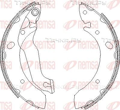 Тормозные колодки Remsa задние для Hyundai Matrix I 2001-2010. Артикул 4633.00