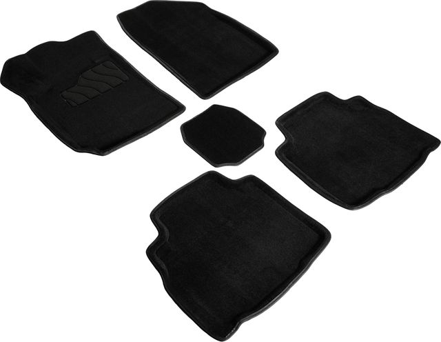 Коврики Seintex 3D ворсовые для салона Changan CS85 2019-2026 Черные. Артикул 99069