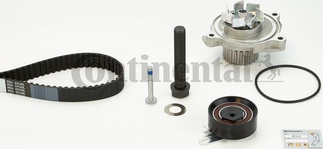 Помпа (водяной насос) с комплектом ремня ГРМ ContiTech для Volkswagen LT II 1996-2001. Артикул CT939WP3