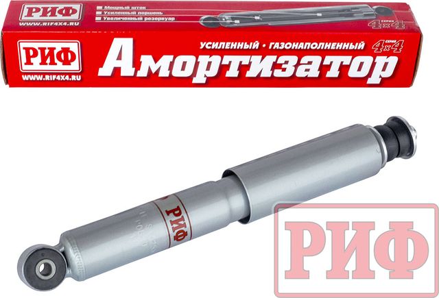 Амортизатор передний газомасляный РИФ для ВАЗ Нива 21214М штатный, 21214 усиленный штатный, лифт 50 мм. Артикул SAG255