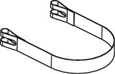 Фиксатор крепления глушителя Dinex для Volvo  FM7 1998-2001. Артикул 80803