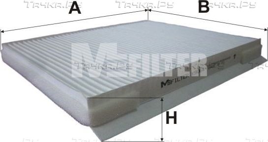 Салонный фильтр MFilter для Hyundai Elantra III (XD) 2000-2006. Артикул K 9064