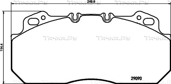 Тормозные колодки Don передние для Renault Premium I 1996-2006. Артикул CVP023K