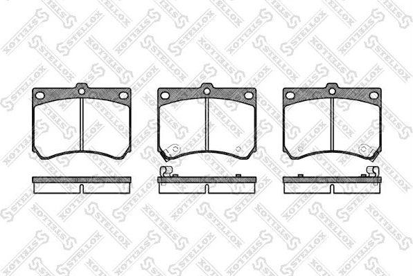 Тормозные колодки Stellox. Артикул 344 002B-SX
