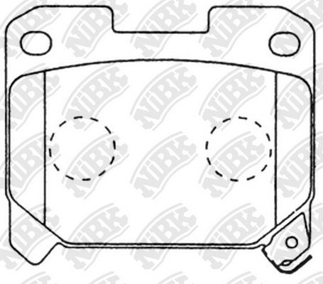 Тормозные колодки NiBK. Артикул PN1361