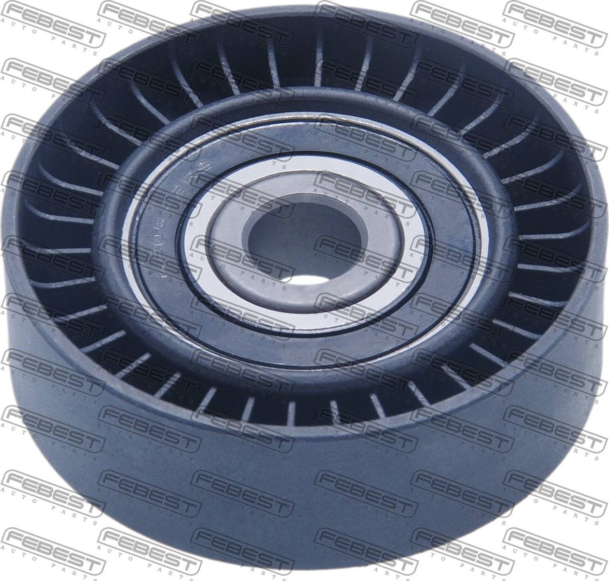 Натяжной ролик (натяжитель) приводного поликлинового ремня Febest. Артикул 1487-REX