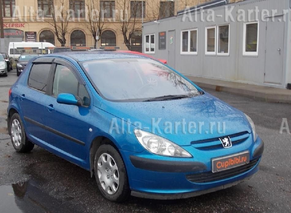 Дефлекторы Cobra Tuning для окон Peugeot 307 хэтчбек 5-дв. 2001-2008. Артикул P10402