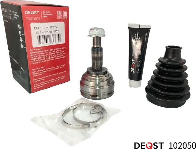 ШРУС RENAULT MEGANE 1.4-1.6 03- нар. (Deqst). Артикул 102050