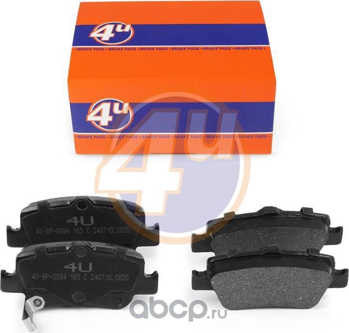 КОЛОДКИ ЗАД TOYOTA AURIS (_E15_) COROLLA SALOON (_E15_) AURIS (_E18_) AURIS VAN (4U). Артикул 4UBP0094