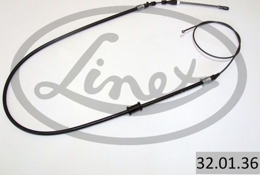 Трос ручника (тросик ручного тормоза) Linex. Артикул 32.01.36