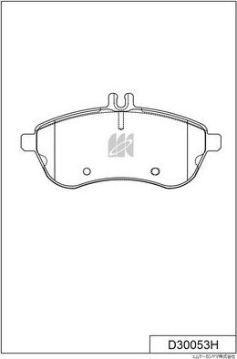 Тормозные колодки MK Kashiyama передние для Mercedes-Benz SLC I (R172) 2016-2026. Артикул D30053H