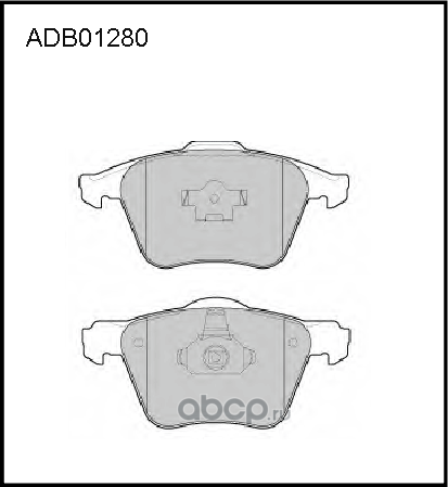 Колодки тормозные дисковые | перед | (Allied Nippon). Артикул ADB01280