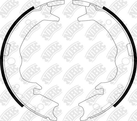 Тормозные колодки (стояночная тормозная система) NiBK. Артикул FN0570
