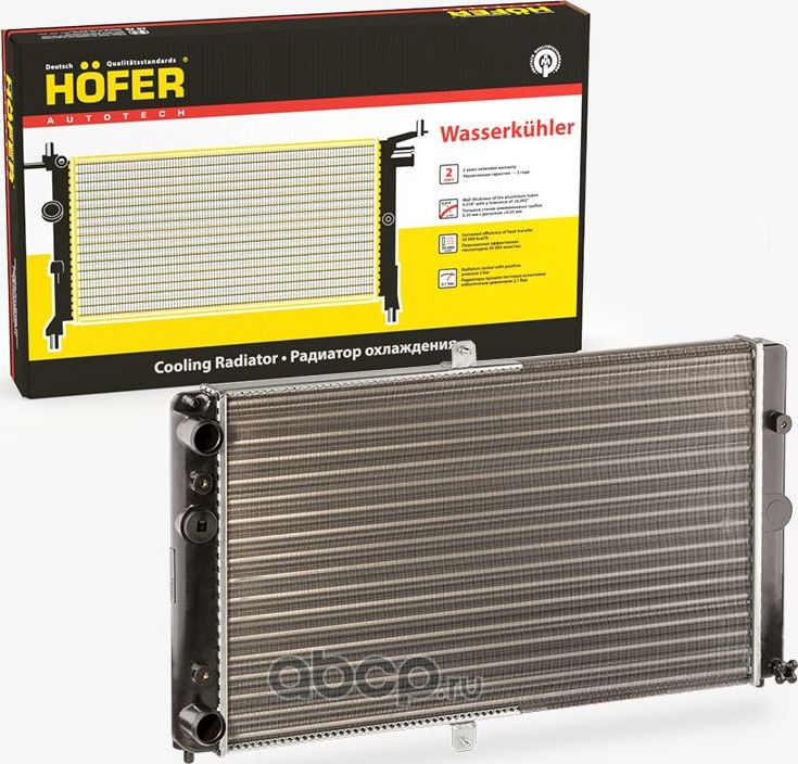 Радиатор охлаждения ВАЗ 2110-2112 (универ.) (Hofer). Артикул HF708415