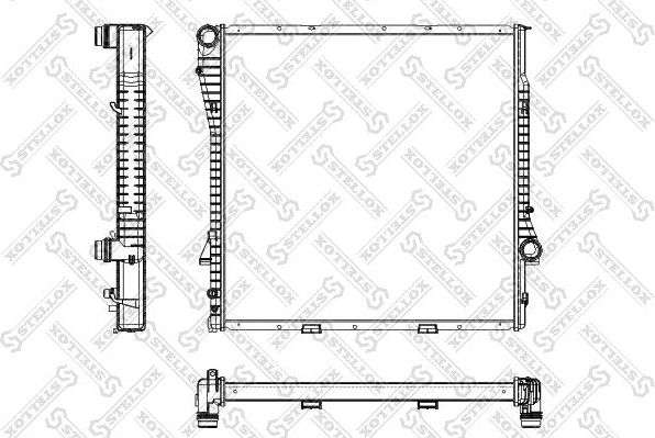 Радиатор охлаждения двигателя Stellox для BMW X5 I (E53) 2000-2006. Артикул 10-25166-SX