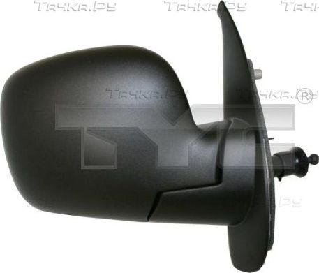 Зеркало боковое TYC левое для Renault Kangoo II 2008-2026. Артикул 328-0114