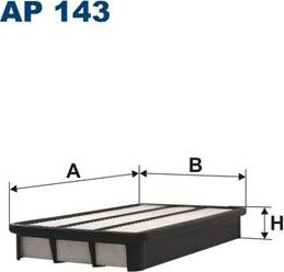 Воздушный фильтр Filtron для Toyota Solara XV20 1998-2002. Артикул AP 143