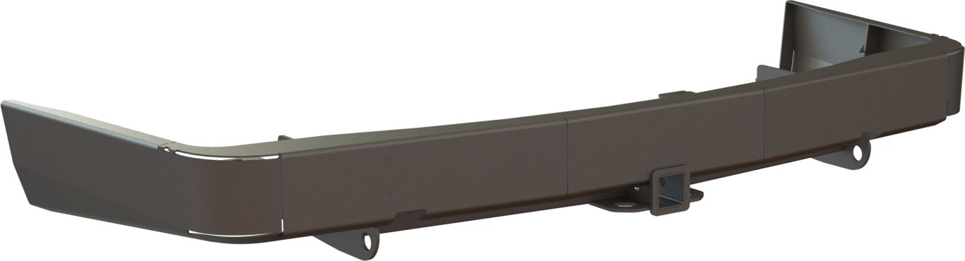 Бампер силовой STC задний для Mitsubishi Pajero Sport III 2015-2026 с квадратом под фаркоп. Артикул STC-MPS3-BR