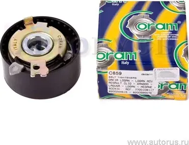 Ролик ремня ГРМ натяжной RENAULT LOGAN 16 V (8200244615/8200585576) (Coram). Артикул C859