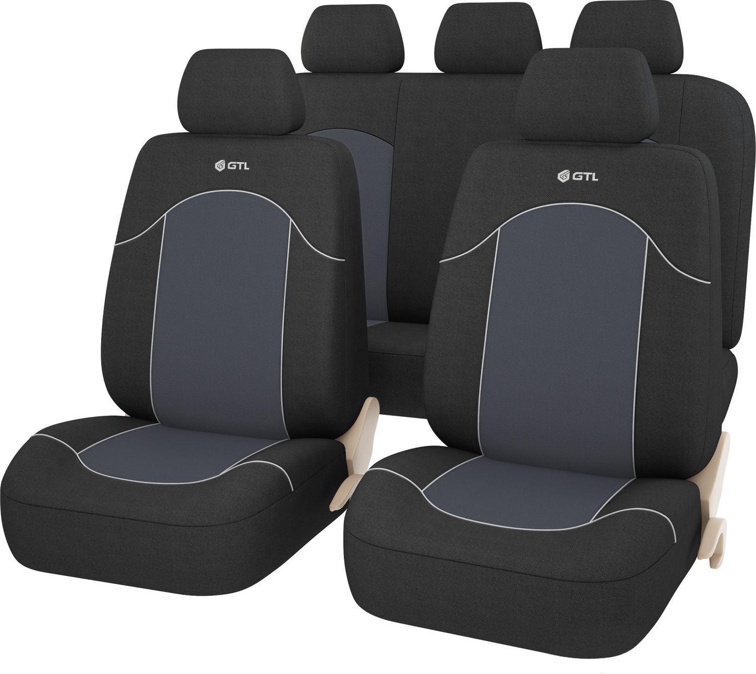Чехлы универсальные PSV GTL Fast на сидения, цвет Темно-серый. Артикул 127304
