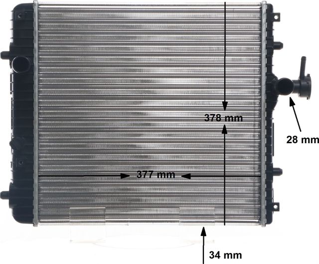 Радиатор охлаждения двигателя Mahle Behr для Subaru Justy II 1995-2003. Артикул CR 1495 001S