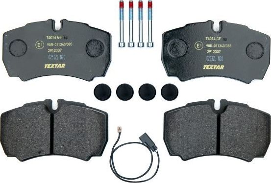 Тормозные колодки Textar. Артикул 2912307