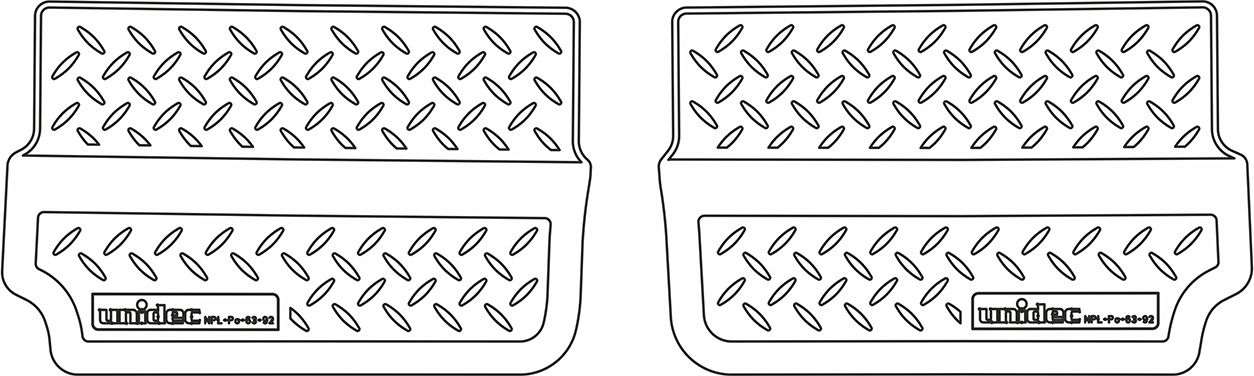 Коврики Норпласт для салона Opel Zafira B 2005-2012 (3 ряд). Артикул NPL-Po-63-92