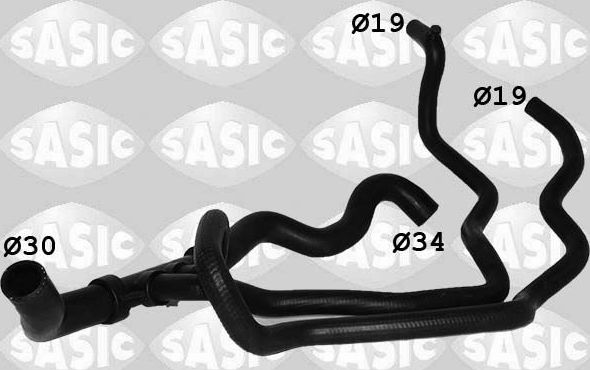 Патрубок радиатора (системы охлаждения) Sasic. Артикул 3404217