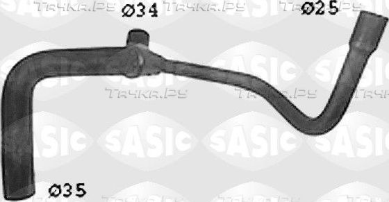 Патрубок радиатора (системы охлаждения) Sasic. Артикул SWH6712