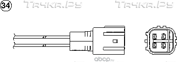 Датчик кислородный OZA518TY12 (NGK). Артикул 1416