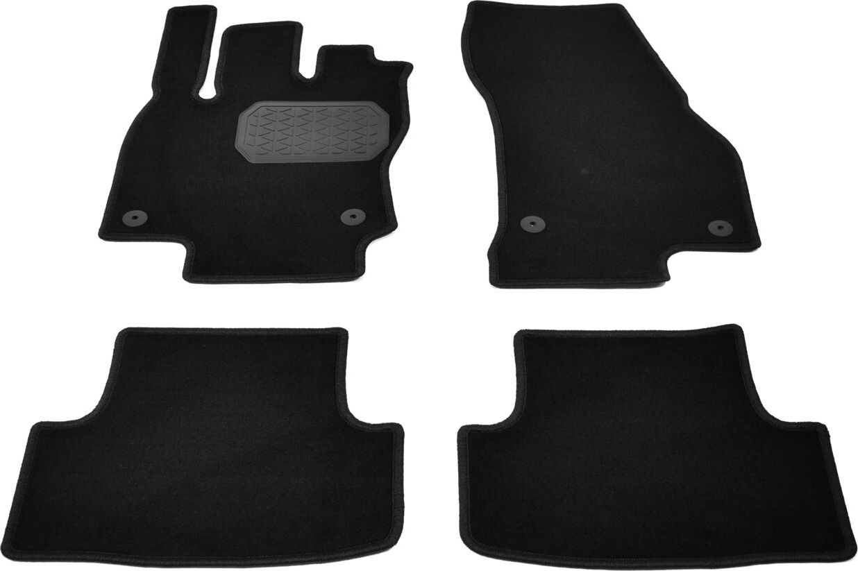 Коврики текстильные Норпласт для салона Skoda Karoq I 2017-2026 ЧЕРНЫЕ. Артикул NPA10-VTe810-220