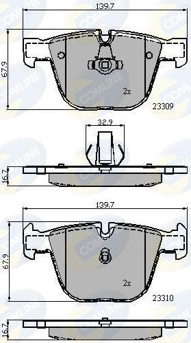 Тормозные колодки Comline Comline. Артикул CBP01794