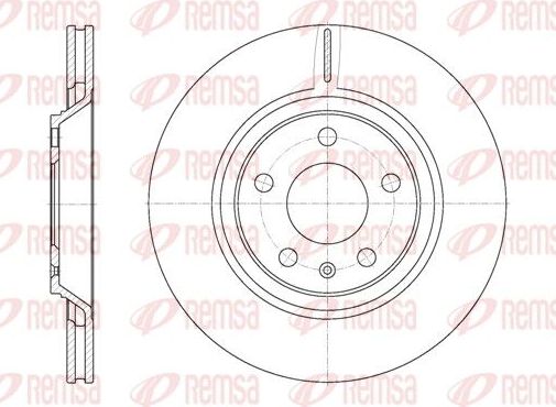 Тормозной диск Remsa. Артикул 61012.10