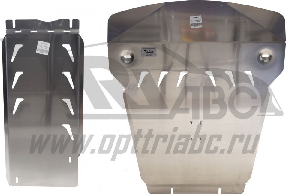 Защита алюминиевая АВС-Дизайн для картера и КПП BMW X5 F15 (вкл. M-пакет) 2013-2026. Артикул 34.09ABC