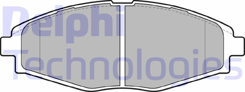 Тормозные колодки Delphi (Low-Metallic). Артикул LP1390