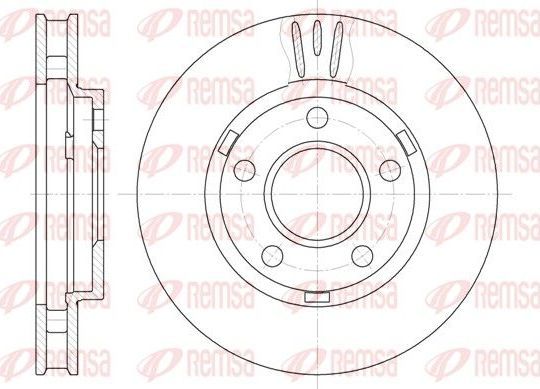 Тормозной диск Remsa передний для Pontiac Bonneville IX 1991-1999. Артикул 6581.10