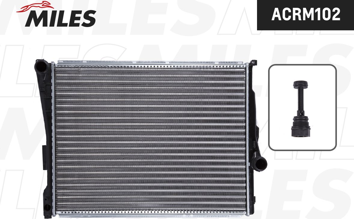 Радиатор охлаждения двигателя Miles (алюминий). Артикул ACRM102