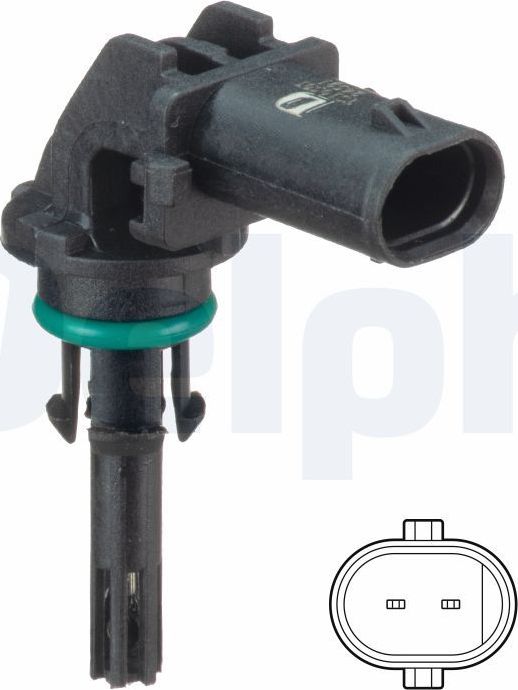 Датчик температуры входящего воздуха 114d,116d,118d,118d xDrive,120d,120d xDrive Delphi. Артикул TS10501