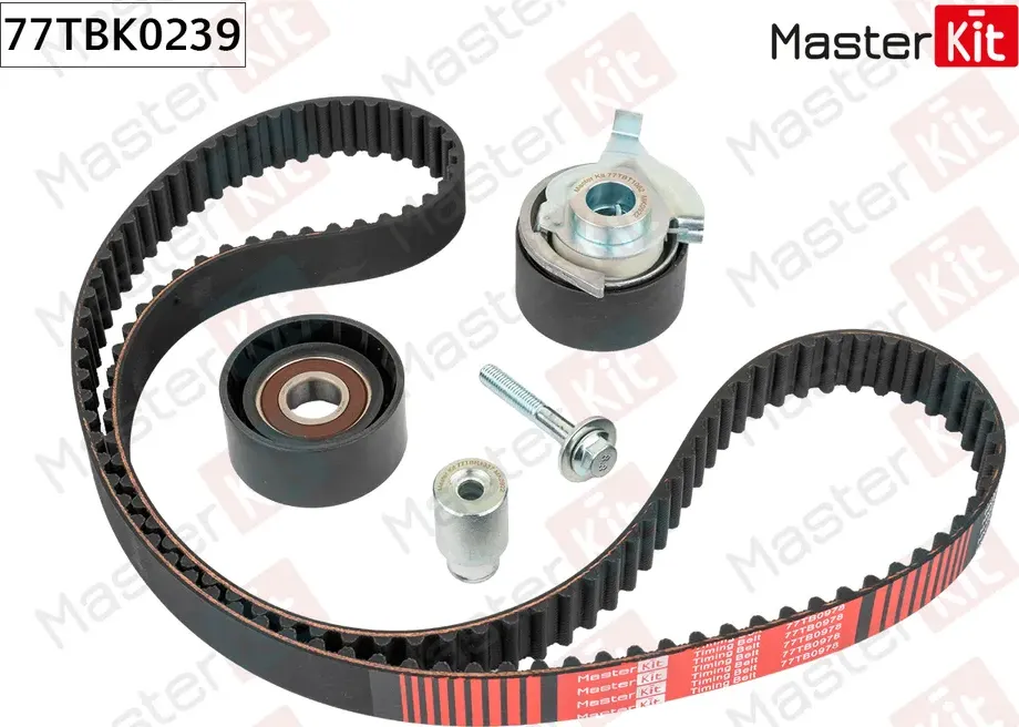 77TBK0239 Комплект ремня ГРМ Ford MAVERICK 2001 -. Mazda TRIBUTE (EP) 2000 - 2008 (Master KIT). Артикул 77tbk0239