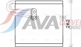 Испаритель кондиционера AVA (алюминий) для Hyundai i40 I 2011-2026. Артикул HYV371
