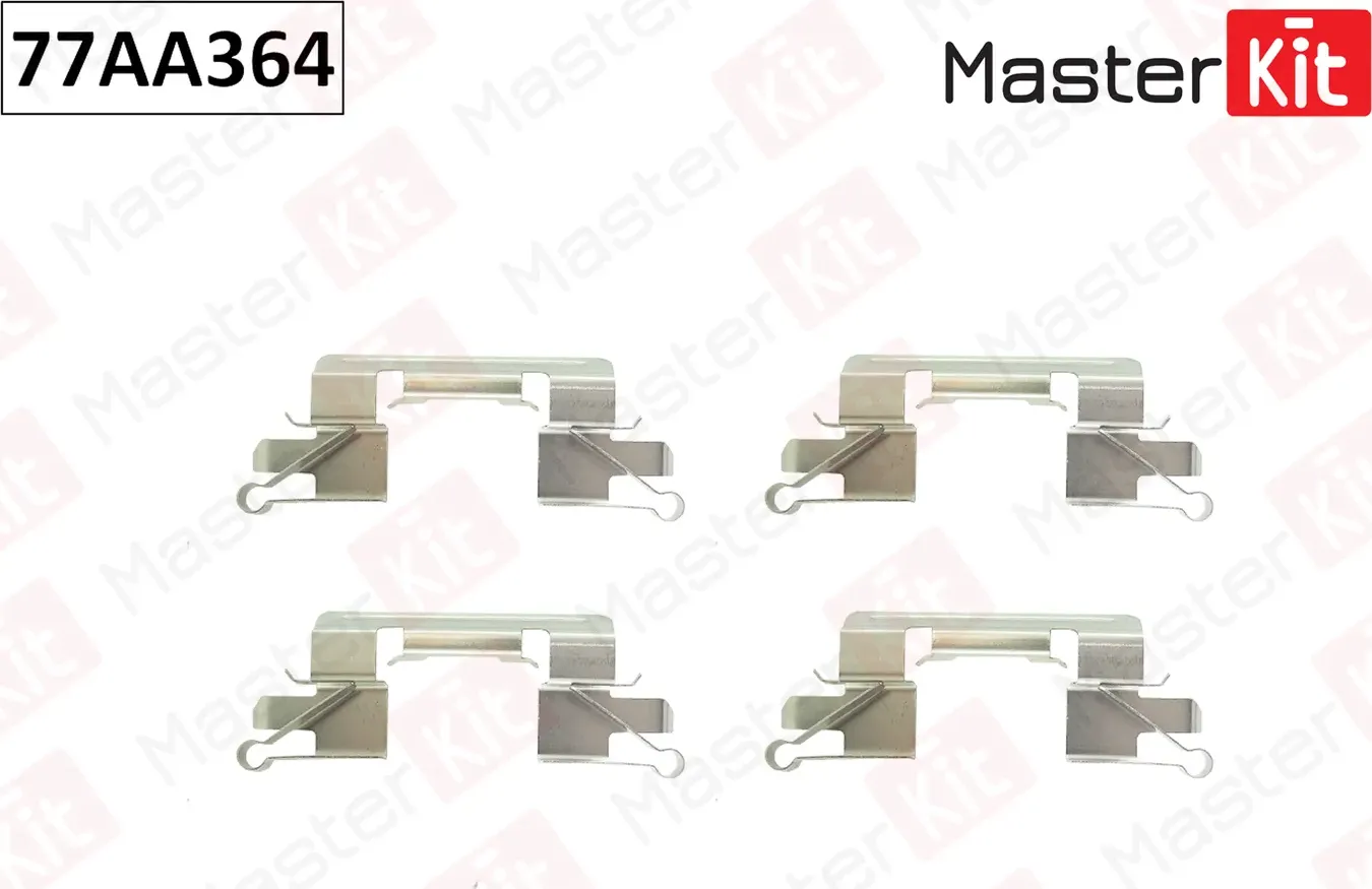 Комплект установочный тормозных колодок Nissan PATHFINDER III (R51) 2005 (Master KIT). Артикул 77AA364