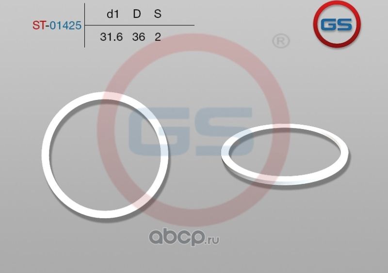 Тефлоновое кольцо 31,6*36*2 (GS). Артикул ST01425