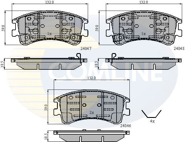 Тормозные колодки Comline Comline. Артикул CBP3950