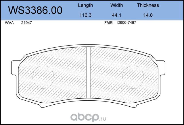Колодки тормозные дисковые задниеTOYOTA LAND CRUISER 1 (_J1_) 1/1998 (Jeenice). Артикул WS338600