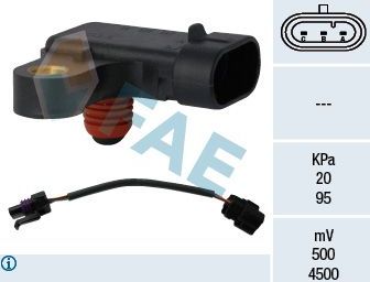 Датчик абсолютного давления (ДАД, MAP) FAE для Chevrolet Lacetti 2005-2013. Артикул 15122