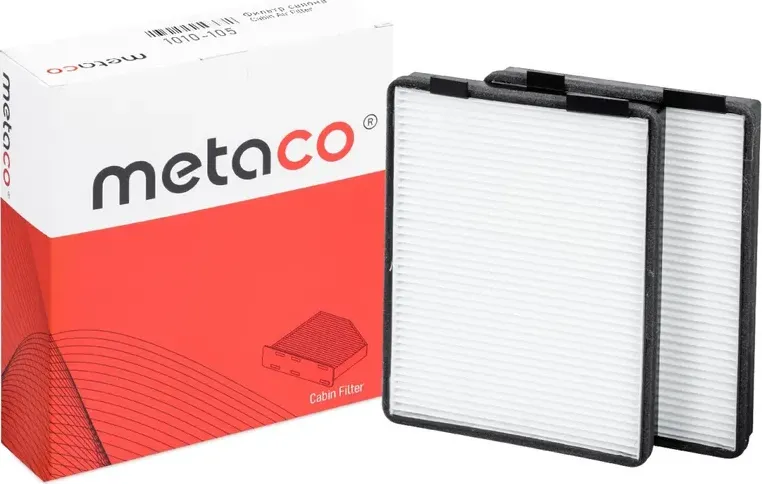 Фильтр салона BMW 5-СЕРИЯ E39 (1995-2003) К-КТ 2ШТ / НЕ УГОЛЬНЫЙ (Metaco). Артикул 1010105