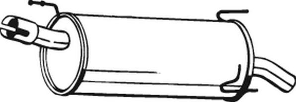 Глушитель (задняя часть) Bosal для Opel Meriva A 2003-2010. Артикул 185-959