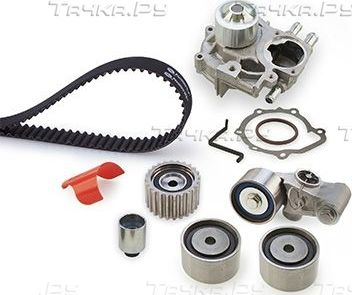 Помпа (водяной насос) с комплектом ремня ГРМ Gates PowerGrip® для Subaru Forester I 1998-2002. Артикул KP15612XS-1