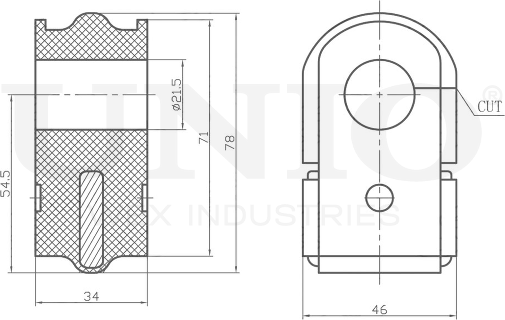 Втулка стабилизатора (Unio). Артикул RMP-10173