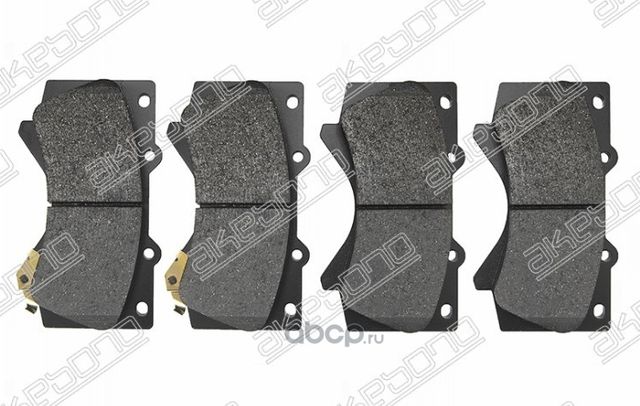 Колодки тормозные перед TOYOTA LAND CRUISER 200/LEXUS LX570 07- (усиленные) (Akebono). Артикул AX755WK